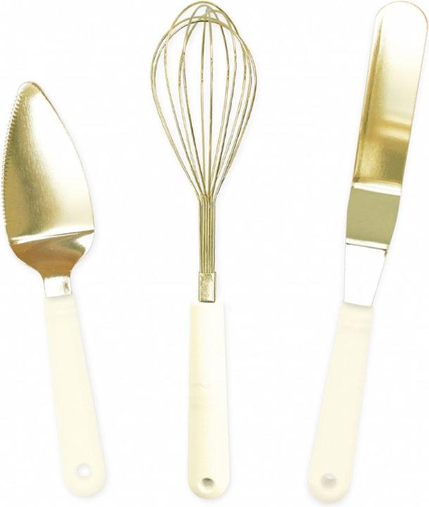 Actual product image ScrapCooking 3er Backutensilien gold
