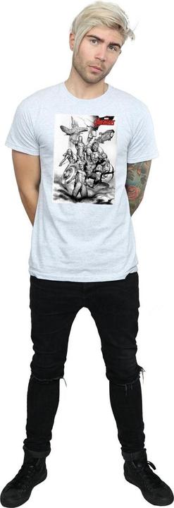 Produktbild Avengers Assemble Team Sketch TShirt (3XL)