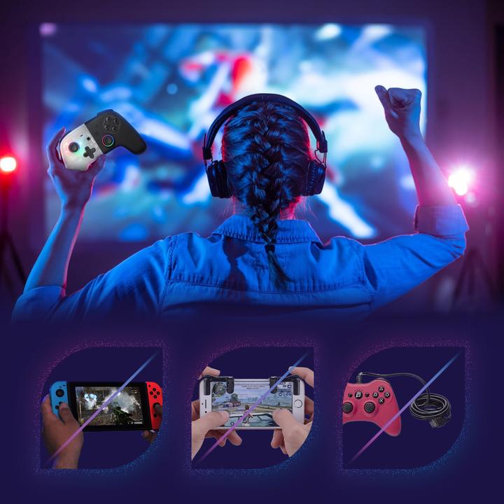 Produktbild Oniverse Onipad - Bluetooth Controller Für Nintendo Switch, PC, IOS & Android - Weiss (Switch, PC, iOS, Android)