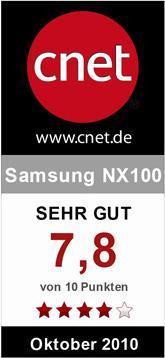 Produktbild Samsung NX100, 14.6 MP, 20-50mm Kit, kompakte Systemkamera (APS-C / DX)
