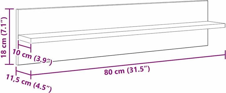 Actual product image vidaXL Wandregal