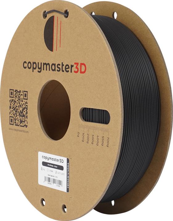 Actual product image Copymaster3D PLA Matte Filament for 3D Printer, 1.75 mm, Matte Black (PLA, 1.75 mm, 1264 g, Black)