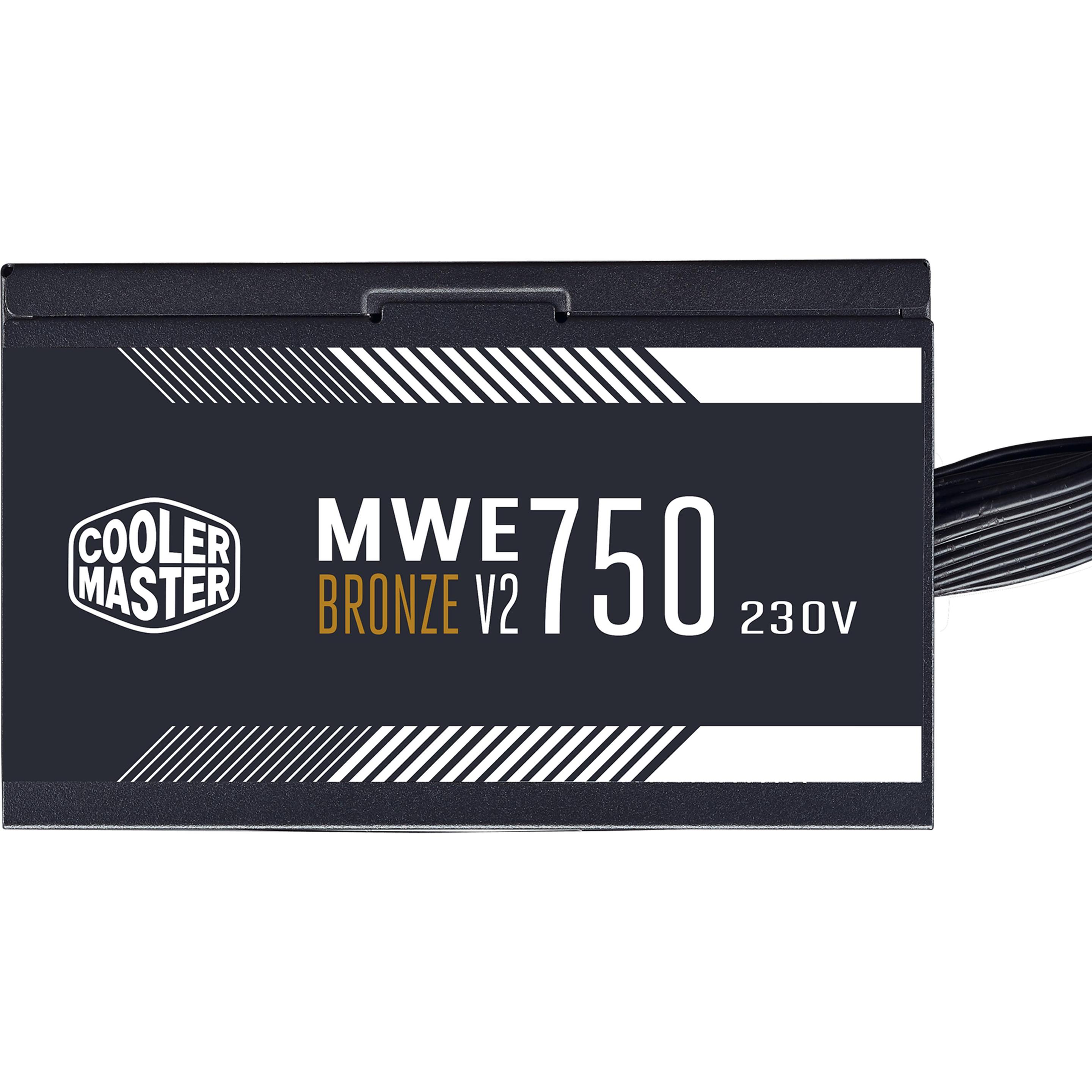 Thumbnail - Cooler Master MWE 750 Bronze V2 (750 W), PC Netzteil, Schwarz