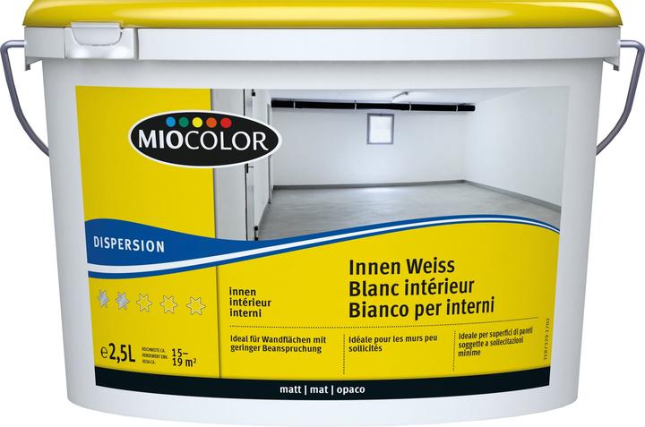 Image du produit Miocolor Dispersion pour l’intérieur (Blanc, 2.50 l)