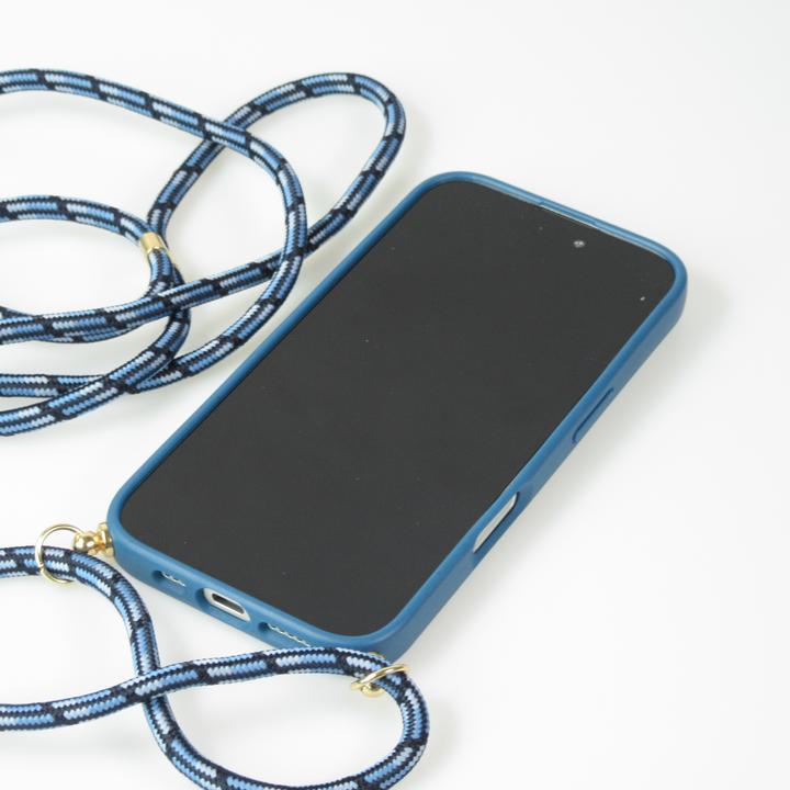Produktbild PhoneLook Hülle Bio Eco-Friendly Vegan mit Handykette Necklace blau