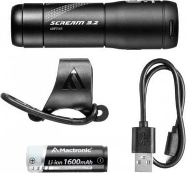 Actual product image Mactronic Scream 3.2 600lm Rechargeable Front Bike Light (9.60 cm, 600 lm)