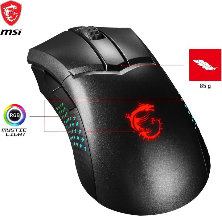 Actual product image MSI Clutch GM51 (Cable, Wireless)
