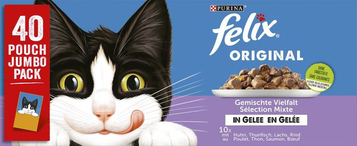Produktbild Felix Original Mixed Selection in Gelee (Adult, 40 Stk., 3400 g)