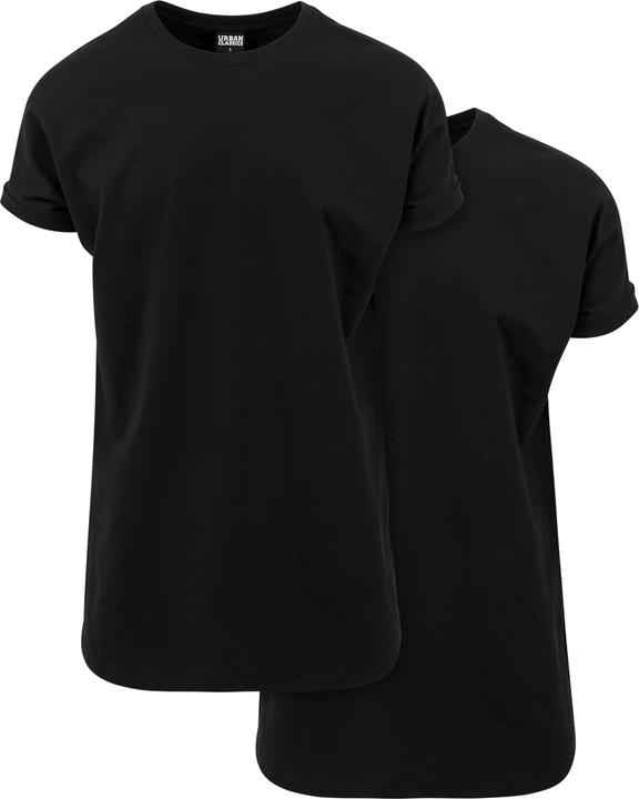 Produktbild Urban Classics Pre-Pack Long Shaped Turnup Tee 2-Pack - 211140 (S)