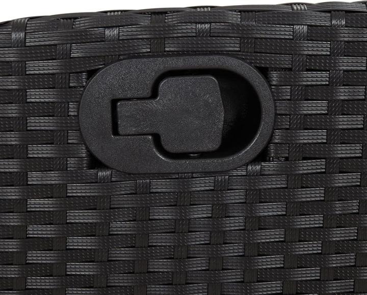 Produktbild VidaXL Gartenmöbel Essgruppe Gartengarnitur Sitzgruppe 7tlg. Schwarz Poly Rattan (200 cm)