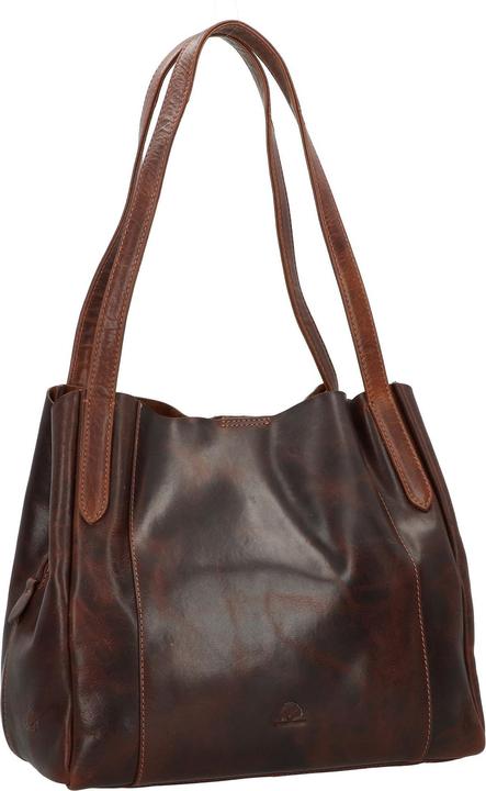 Actual product image Greenburry Rugged leather shoulder bag 32 cm