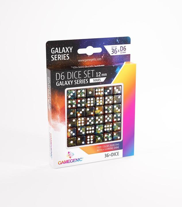 Immagine prodotto Gamegenic Set di 36 pezzi D6 - Serie Galaxy : Marte