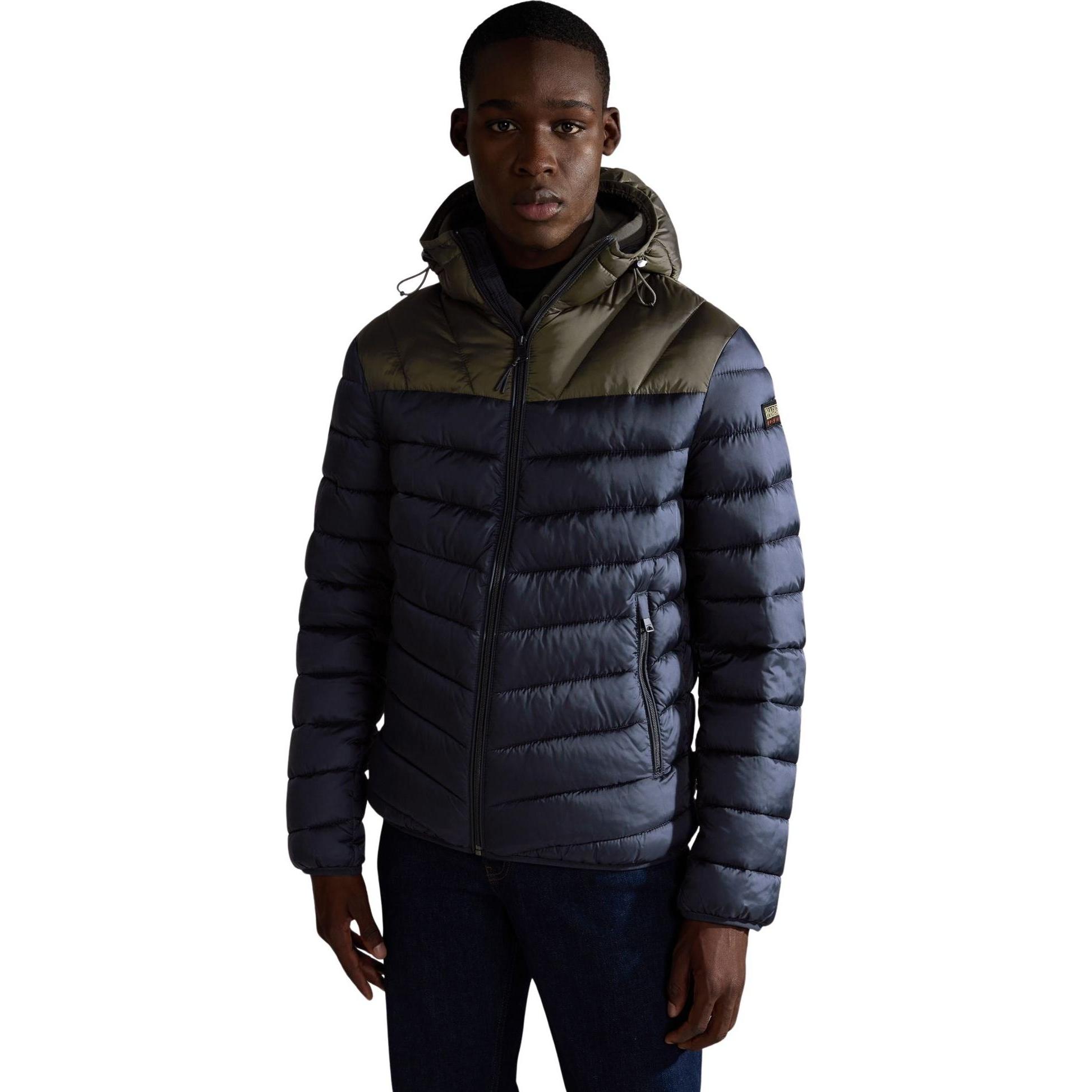 Thumbnail - Napapijri, Herren, Jacke, daunenweste it kapuze aerons cb (M), Schwarz, M
