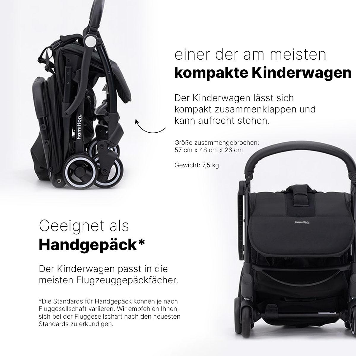 Thumbnail - Hamilton by yoop, Kinderwagen, Kinderwagen X1 Plus Khaki