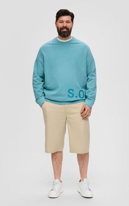 Produktbild s.Oliver Sweatshirt Baumwoll-Sweatshirt mit Logo-Print (5XL)