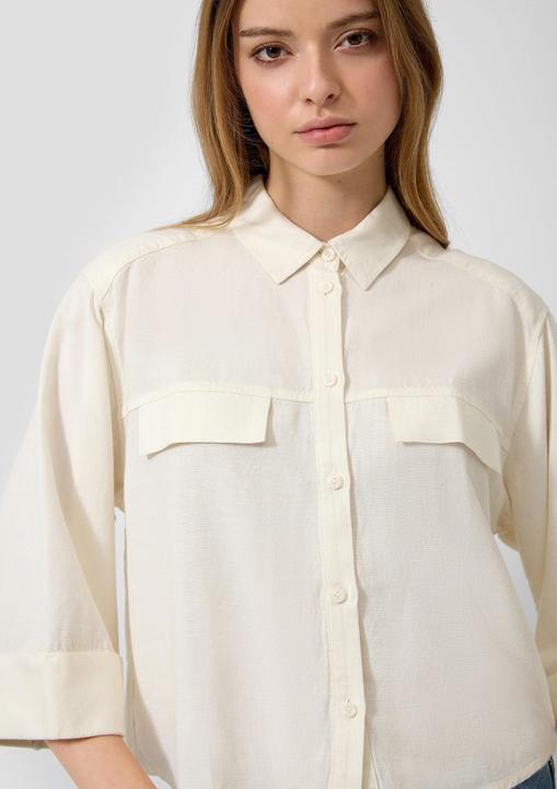 Immagine prodotto s.Oliver Leinenmix Bluse mit dreiviertel Ärmel (32)