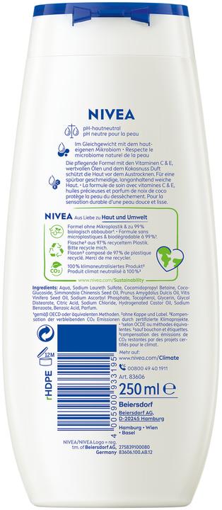 Actual product image NIVEA Pflegedusche Coconut & Jojoba Oil (250 ml)