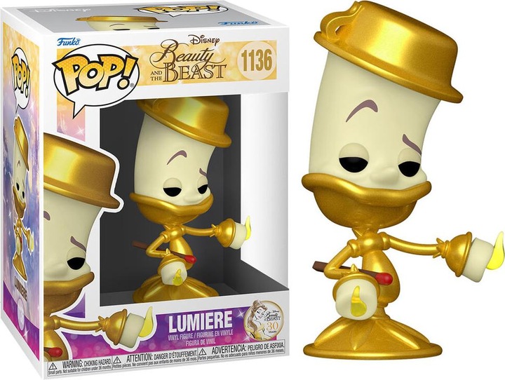 Actual product image Funko Pop! Disney Beauty & the Beast : Lumiere (1136)