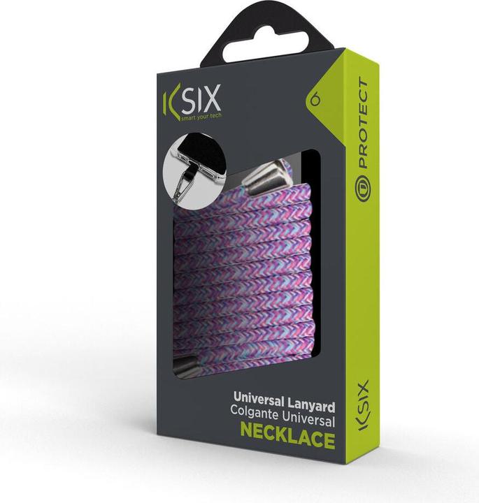 Actual product image KSIX Universal Lanyard Strap Card For Smartphone Violet