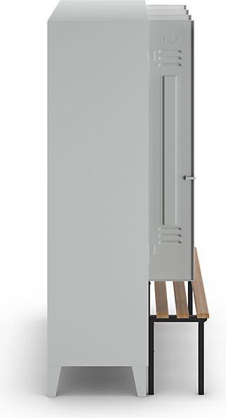 Actual product image Wolf Clothes locker with bench in front (120 cm, 185 cm)