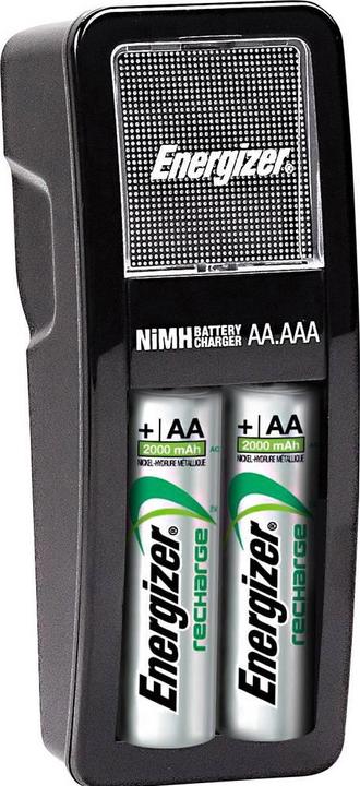 Actual product image Energizer Recharge Mini (2 pcs., AA, 2000 mAh, Battery + charger)