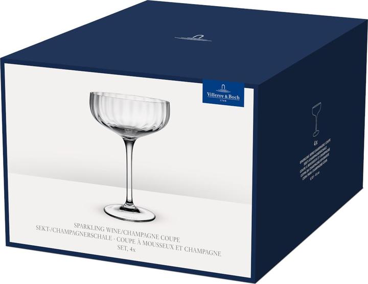 Image du produit Villeroy & Boch Sekt-/Champagnerschale, Set 4tlg Rose Garden (12 cl, 4 Verres, Flûtes à champagne)