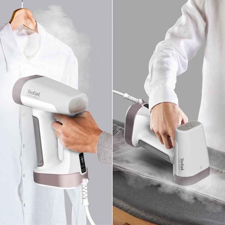 Actual product image Tefal DT8720 Access Steam Force Dampfglätter - Dampfbürste, schwarz/silber (1800 W, 35 g/min)