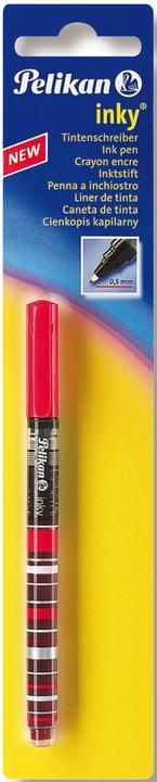 Produktbild Pelikan Tintenschreiber Inky 273 rot, Blisterverpackung sichtbarer Tintenstand, Strichstärke: 0,5 mm (Rot, Red, 1 x)