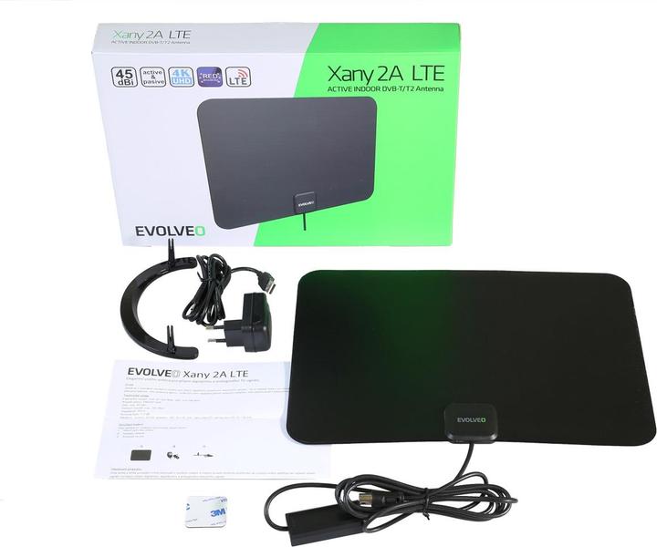 Produktbild Evolveo Xany LTE television antenna Indoor (Zimmerantenne, 45 dB, LTE, DVB-T / -T2)