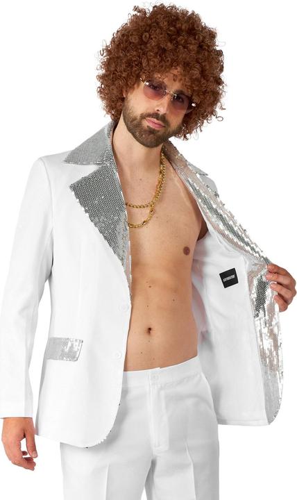 Actual product image OppoSuits Disco Suit white party suit (S)