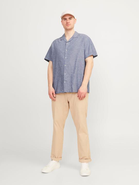 Produktbild Jack & Jones Jjlinen Blend Resort Shirt Ss Pls (4XL)