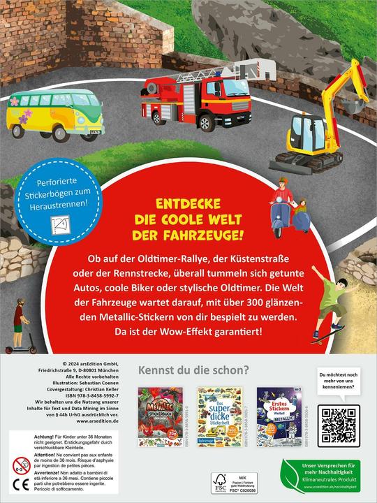 Produktbild Das Metallic-Stickerbuch – Fahrzeuge