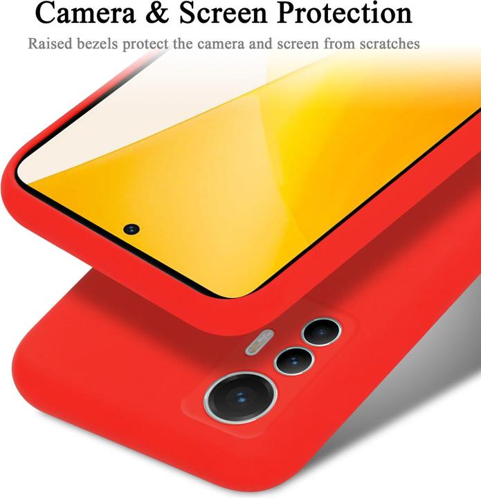 Actual product image Cadorabo TPU Liquid Silicone Case Cover for Xiaomi 12 LITE (Xiaomi 12 Lite)