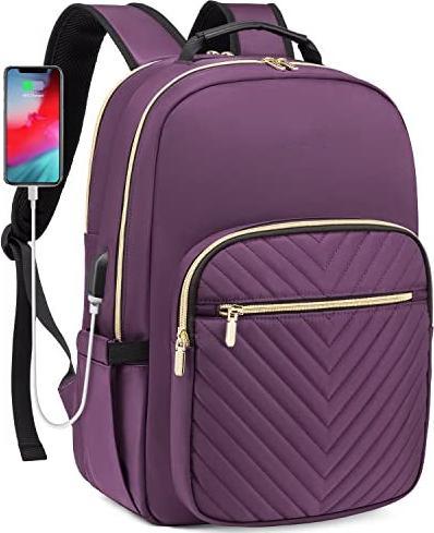 Only-Bags.Store Rucksack, wasserdichte Laptop-Tasche Tagesrucksäcke Eleganter Schulrucksack mit USB-Ladeanschluss
