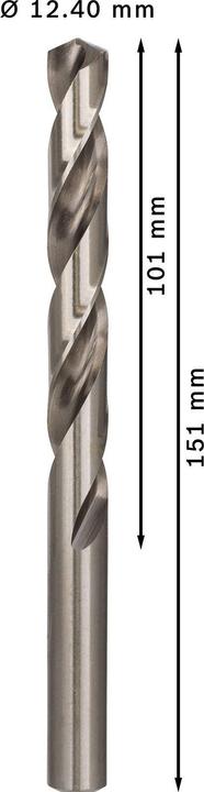 Image du produit Bosch Professional Zubehör Foret hélicoïdal PRO Metal HSS-G, 12,4 x 101 x 151 mm (12,4 mm)