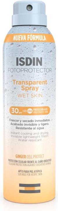 Isdin Fotoprotector Transparent Spray Wet Skin SPF30 Body Protection 250ml (Sonnenspray, SPF 30, 250 ml)