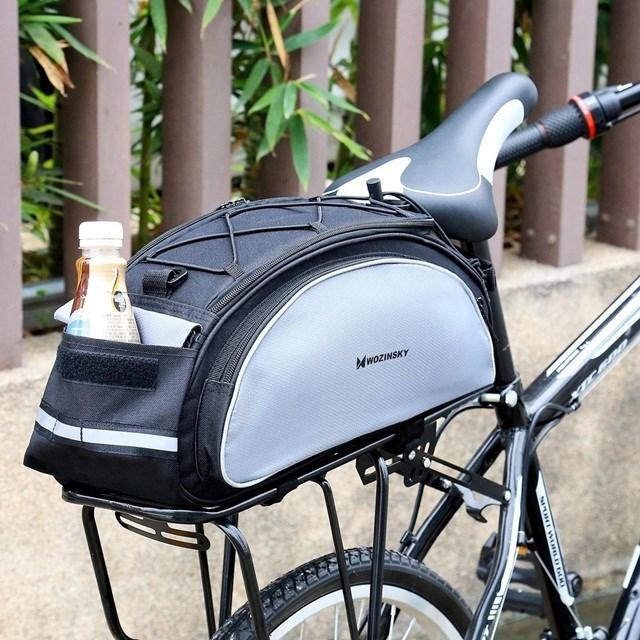 Produktbild Wozinsky bike carrier bag with shoulder strap 13l black (WBB1BK) (13 l, Gepäckträgertasche)