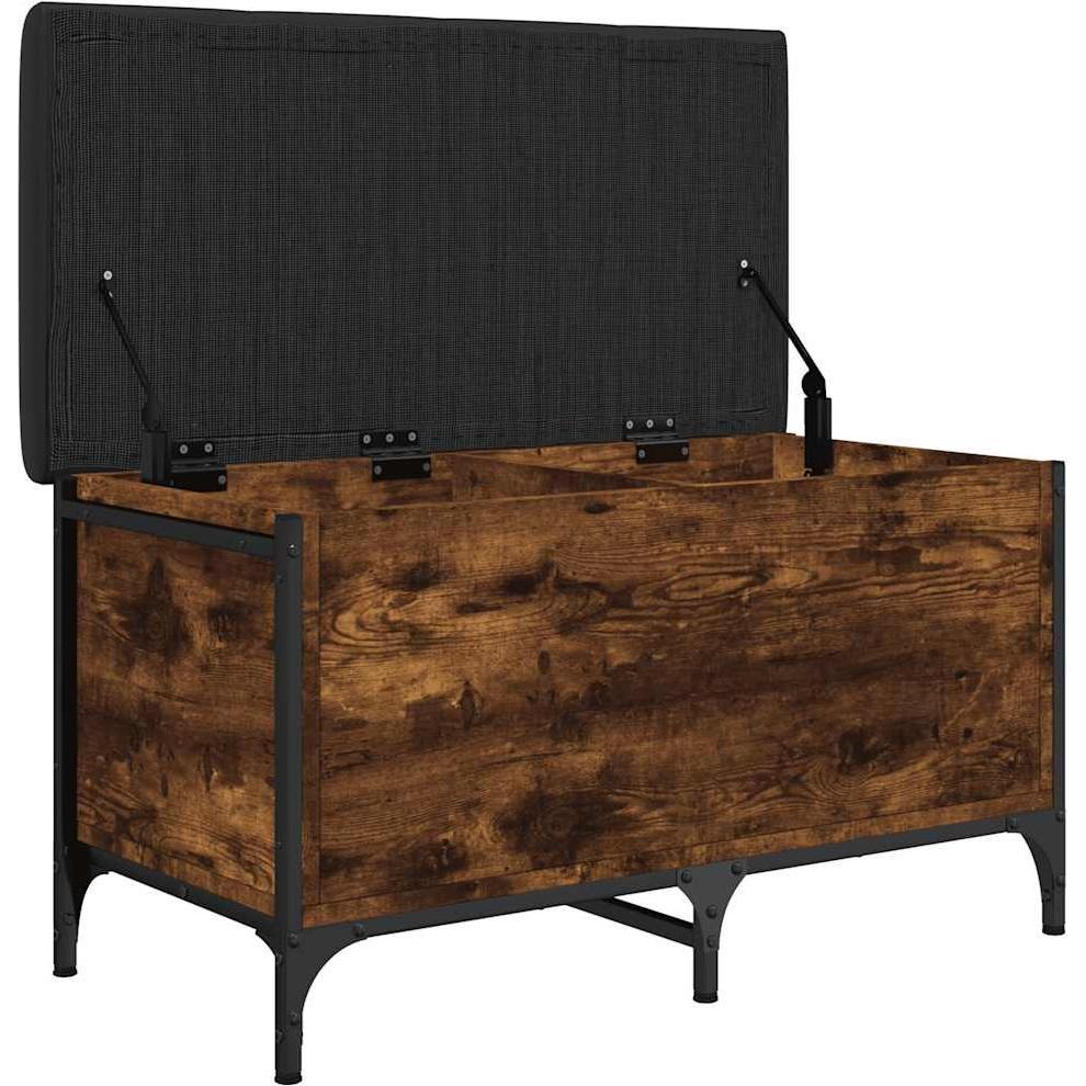 Thumbnail - VidaXL, Sitzbank, Sitzbank mit Stauraum Räuchereiche 82x42x45 cm (42 cm)