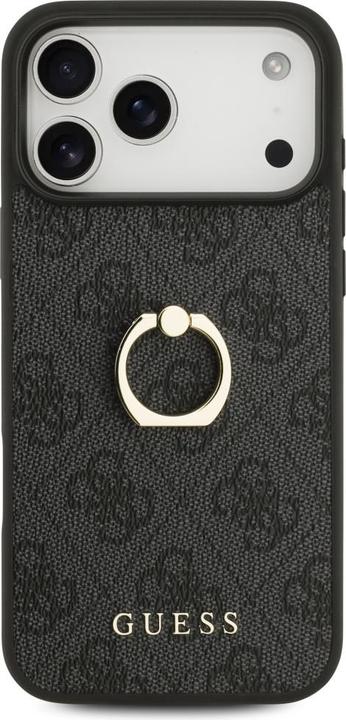 Actual product image Guess - Hardcase 4G Ring Stand (GUHCP17X4GMRGR) - iPhone 17 Pro Max - Black (Apple iPhone 17 Pro Max)