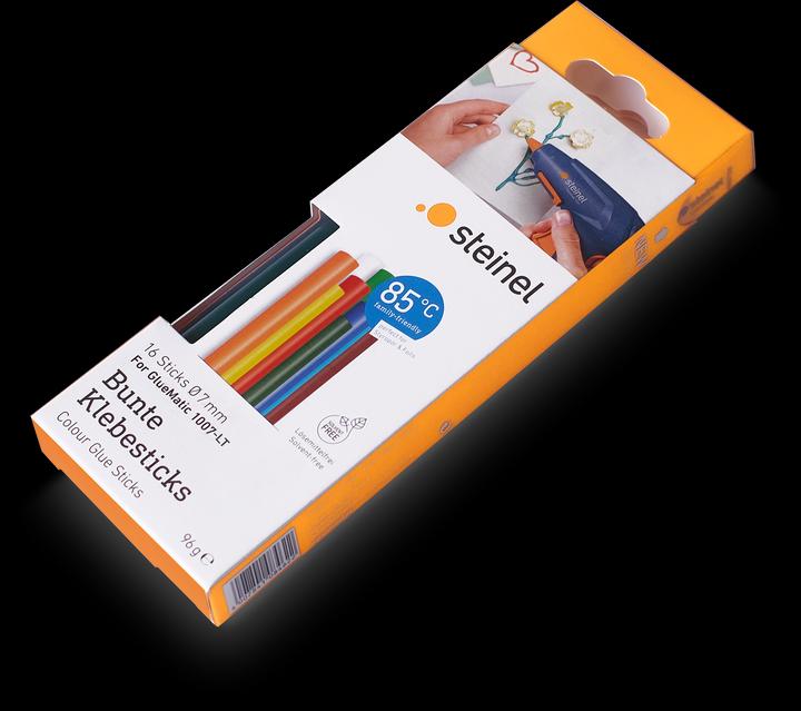 Immagine prodotto Steinel Stick di colla a caldo 7 mm 150 mm Colorati, Rosso, Giallo, Verde, Arancione, Bianco