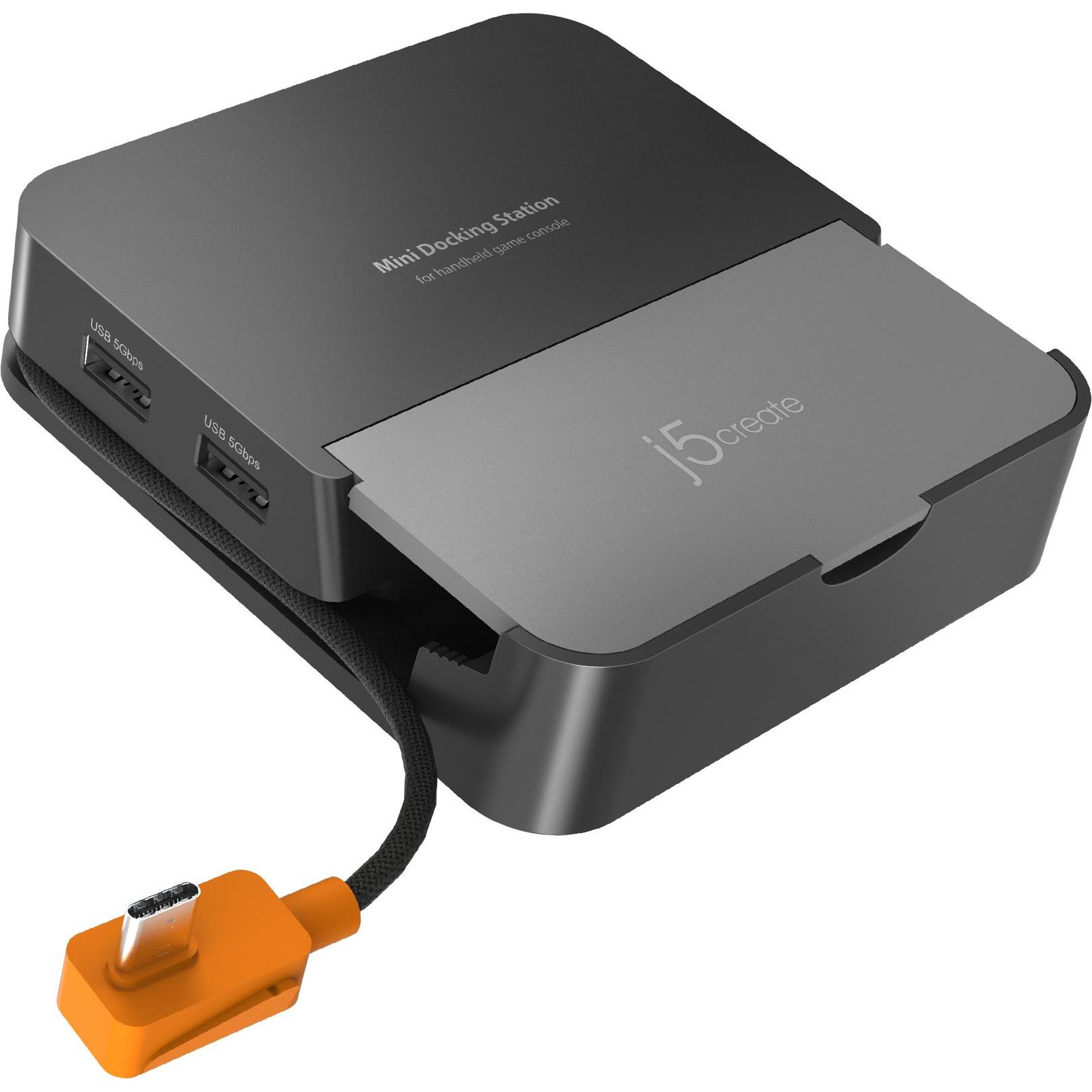 j5Create Omni Side Dock For Nintendo Switch 2 And Steam (Switch 2), Altri accessori gaming, Nero, Grigio