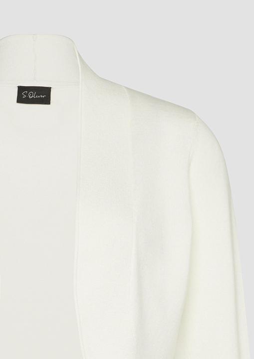 Actual product image S.Oliver Strickjacke Offene Feinstrick-Jacke mit 3/4-Ärmeln (38)