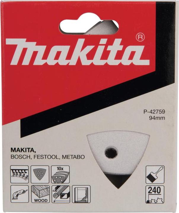 Image du produit Makita Papier abrasif Delta. Klett K240 (K240)