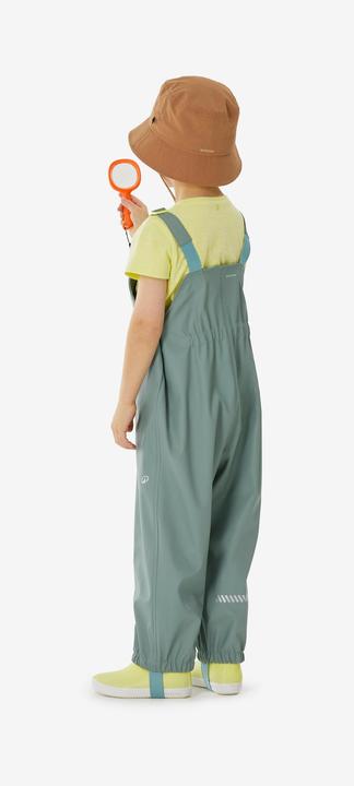 Produktbild Quechua Regenhose Latzhose Kinder wasserdicht Wandern - MH900 grün (104)