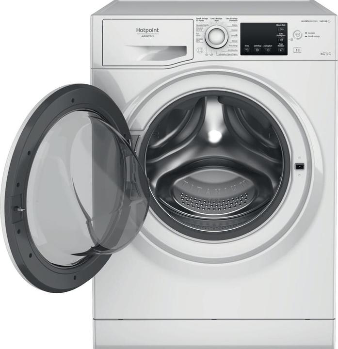 Produktbild Hotpoint Active NDB 10736 WA DE Waschtrockner Freistehend Frontlader Weiss D
