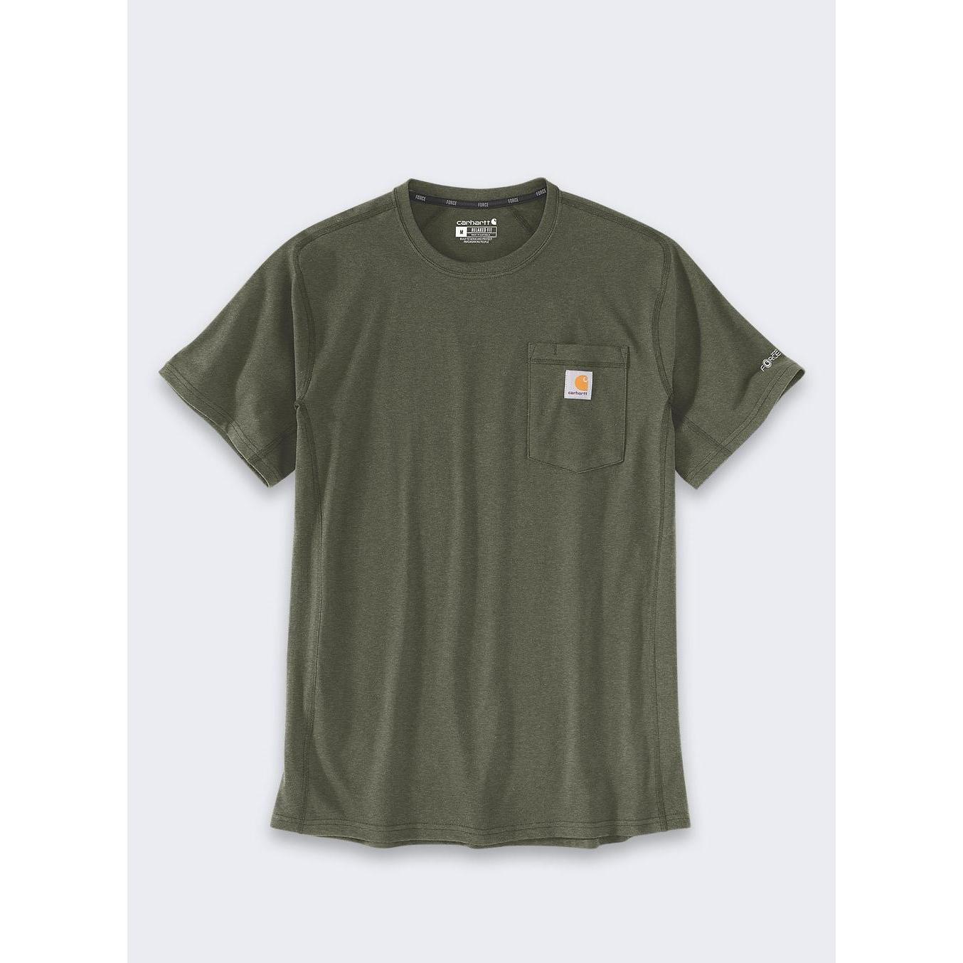 Carhartt, Uomini, Maglietta, Force Basil T-Shirt mit mittlerer Tasche, (XXL)