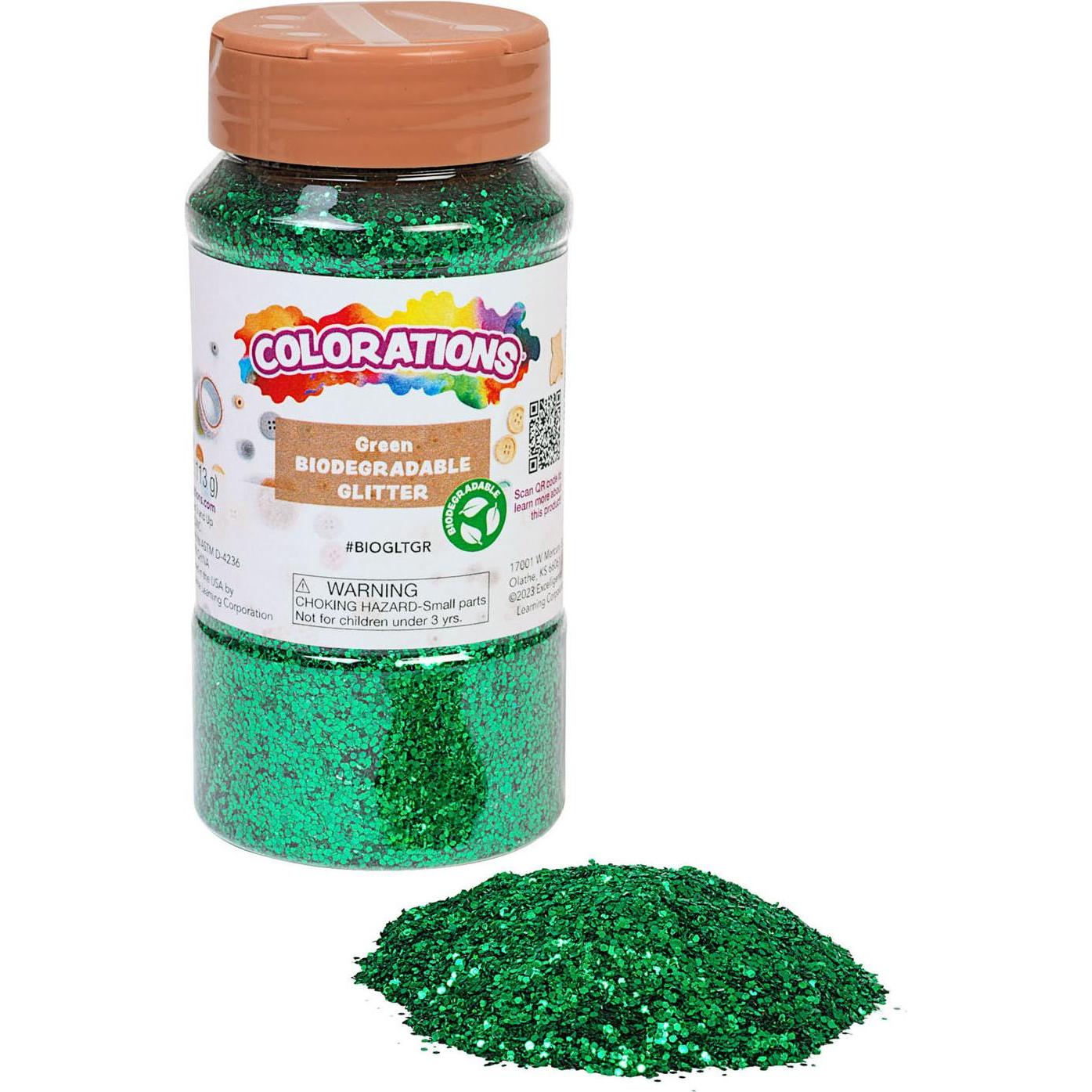 Colorations Colorationen – Biologisch abbaubarer Glitzer – Grün, 113 g