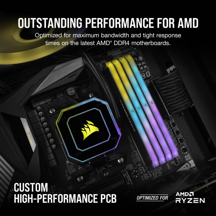 Image du produit Corsair Vengeance RGB RT (2 x 32GB, 3200 MHz, RAM DDR4, DIMM)