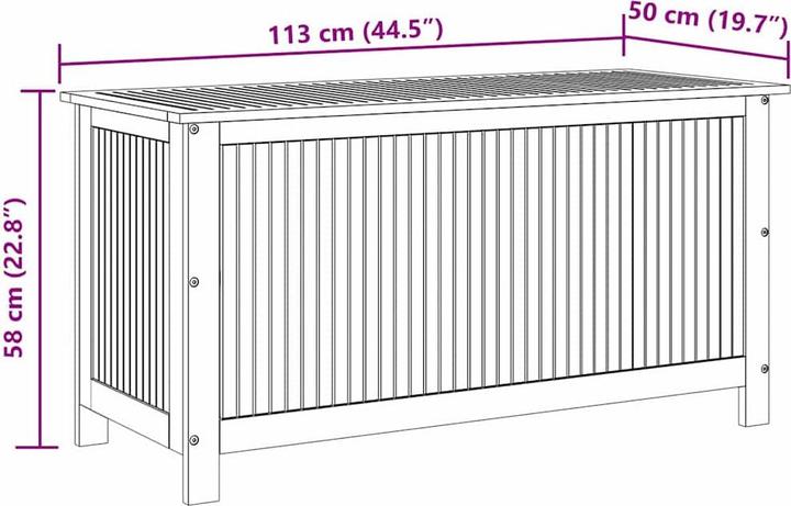 Produktbild vidaXL Garten Aufbewahrungsbox