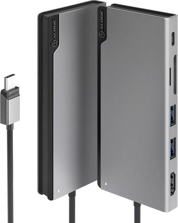 Produktbild Alogic Ultra USB-C Dock UNI V2 - HDMI, USB, Memory Card Reader and 100W PD (USB-C, 1 Ports)